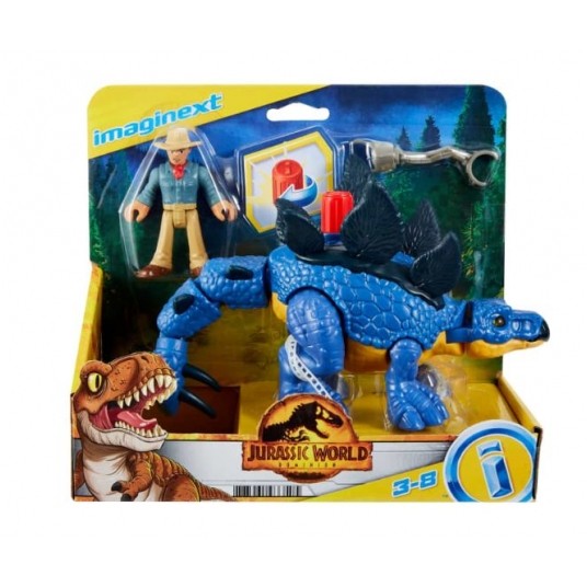 IMAGINEXT JURASSIC WORLD STEGOSAURUS + FIGURKA /2 -zdjęcie numer 1