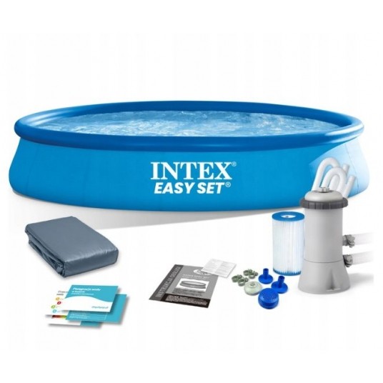 INTEX BASEN OGRODOWY ROZPOROWY 457x84cm SET /1 -zdjęcie numer 1