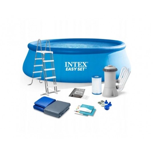 INTEX BASEN OGRODOWY ZESTAW DELUX 457X122CM /1 -zdjęcie numer 1