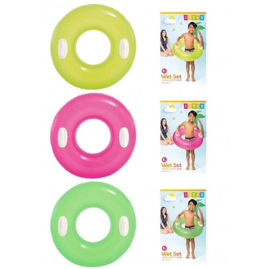 INTEX KOŁO DO PŁYWANIA Z UCHWYTAMI 76 CM 3 WZORY -zdjęcie numer 1