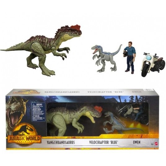 JURASSIC WORLD DOMINION FIGURKI 3 PACK -zdjęcie numer 1