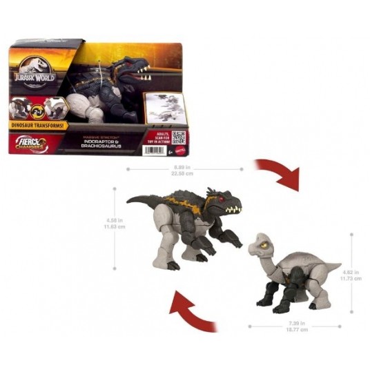 JURASSIC WORLD INDORAPTOR I GIGANTOSAURUS/2 -zdjęcie numer 1