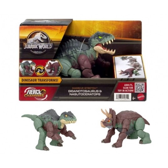 JURASSIC WORLD NASUTOCERATOPS GIGANTOSAURUS 2W1 /2 -zdjęcie numer 1