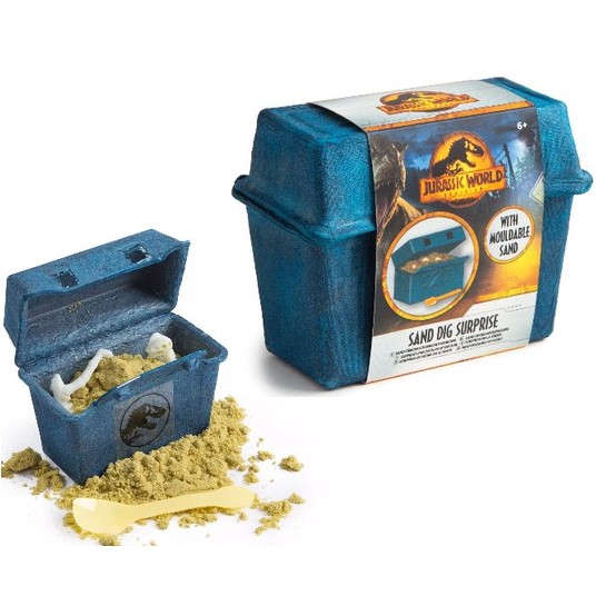 JURASSIC WORLD SAND DIG SURPRISE CHEST/12 -zdjęcie numer 1