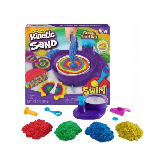 KINETIC SAND PIASEK KINETYCZNY ZAKRĘCONE KOLORY /3 -zdjęcie numer 1