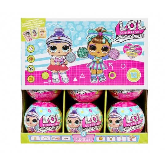 L.O.L. LOL ALL STAR SPORT DOLL VAULT TOTS PDQ / -zdjęcie numer 1