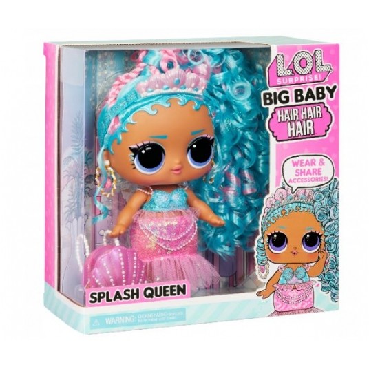 L.O.L. LOL SURPRISE BIG BABY HAIR SPLASH QUEEN /2 -zdjęcie numer 1