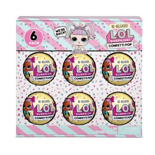 L.O.L. LOL SURPRISE DOLL CONFETTI UNICORN 6-PACK/4 -zdjęcie numer 1