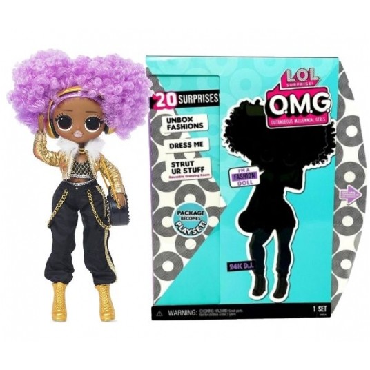 L.O.L. LOL SURPRISE OMG 3.8 DOLL 24K DJ /3 -zdjęcie numer 1