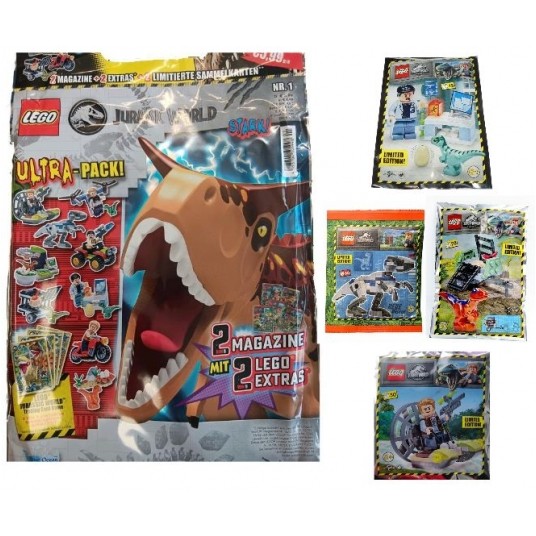 LEGO JURASSIC WORLD 2x SASZETKA 2xLIMITOWANA KARTA -zdjęcie numer 2