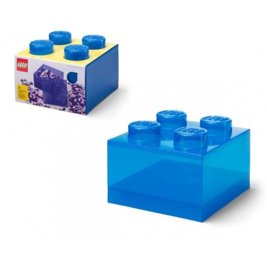 LEGO POJEMNIK KLOCEK BRICK PRZEZROCZYSTY NIEBIES/6 -zdjęcie numer 1