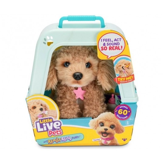 LITTLE LIVE PETS INTERAKTYWNY PIESEK + TRANSPORTER -zdjęcie numer 1