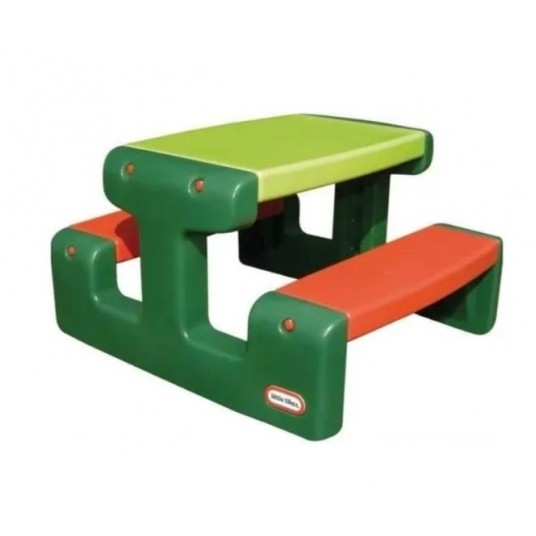 *** LITTLE TIKES STOLIK OGRÓD PICNIC TABLE GREEN/1 -zdjęcie numer 1