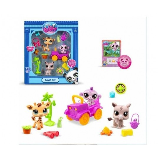 LPS LITTLEST PET SHOP ZESTAW SAFARI 3x FIGURKA /4 -zdjęcie numer 1