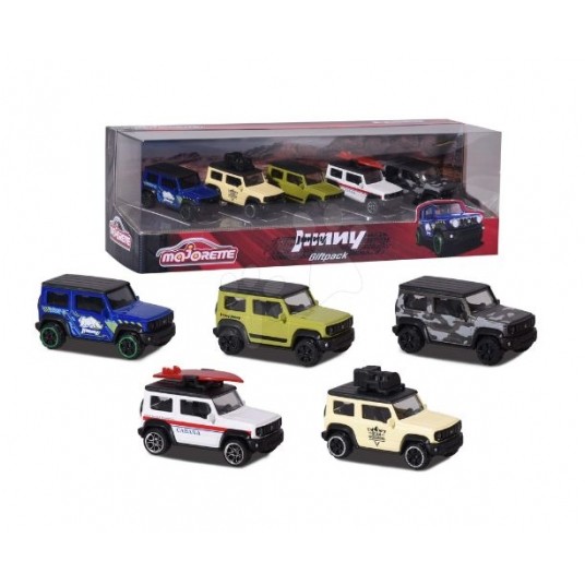 MAJORETTE ZESTAW 5 AUTEK SUZUKI JIMMY/12 -zdjęcie numer 1