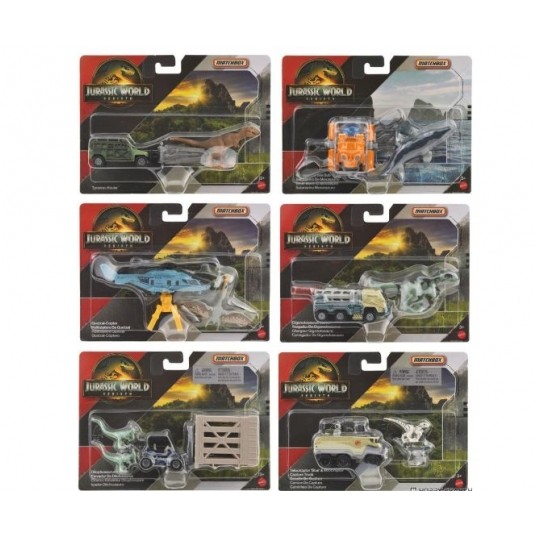 MATCHBOX JURASSIC WORLD DINO TRANSPORTERS /8 -zdjęcie numer 1
