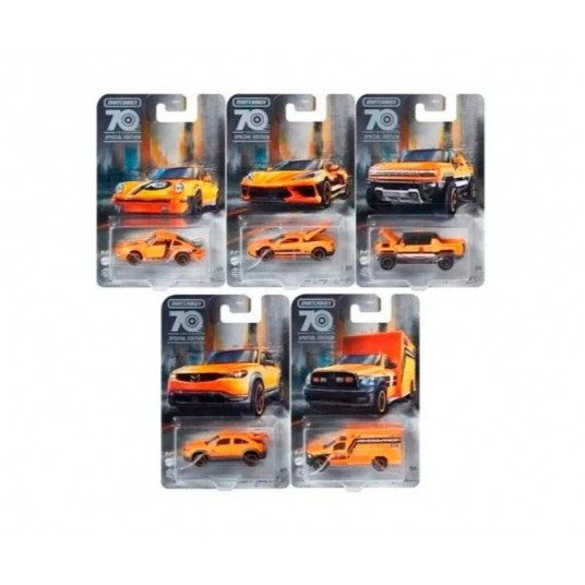 MATCHBOX SAMOCHODZIKI EDYCJA SPECJALNA 70TH ASS/10 -zdjęcie numer 1