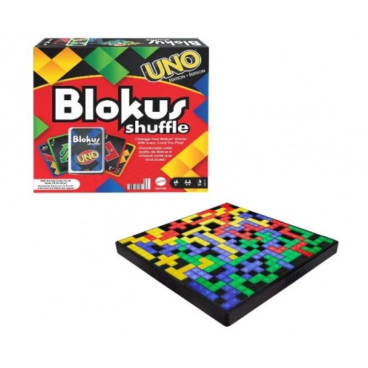 MATTEL GRA LOGICZNA UNO BLOKUS SHUFFLE./5 -zdjęcie numer 1