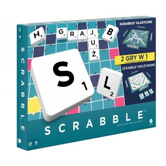 MATTEL GRA SCRABBLE 2w1 WERSJA POLSKA /6 -zdjęcie numer 1