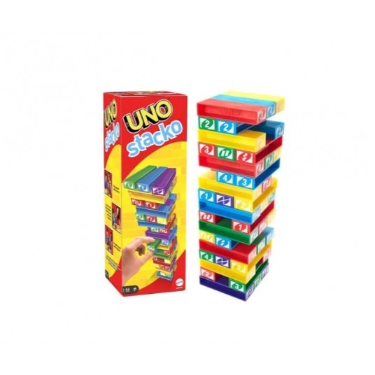 MATTEL GRA UNO STACKO JENGA BLOCK GAME/4 -zdjęcie numer 1