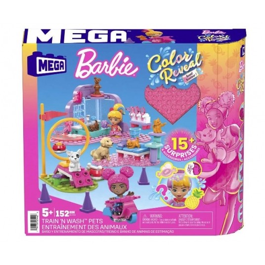 MEGA BLOKS BARBIE COLOR REVEAL TRENING ZWIERZĄT /4 -zdjęcie numer 1
