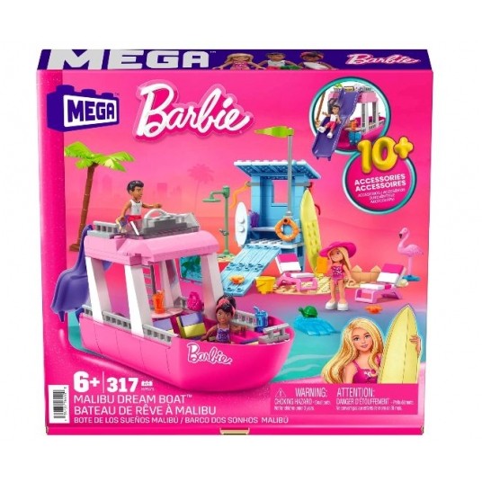 MEGA BLOKS BARBIE KLOCKI WYMARZONA ŁÓDŹ MALIBU /5 -zdjęcie numer 1