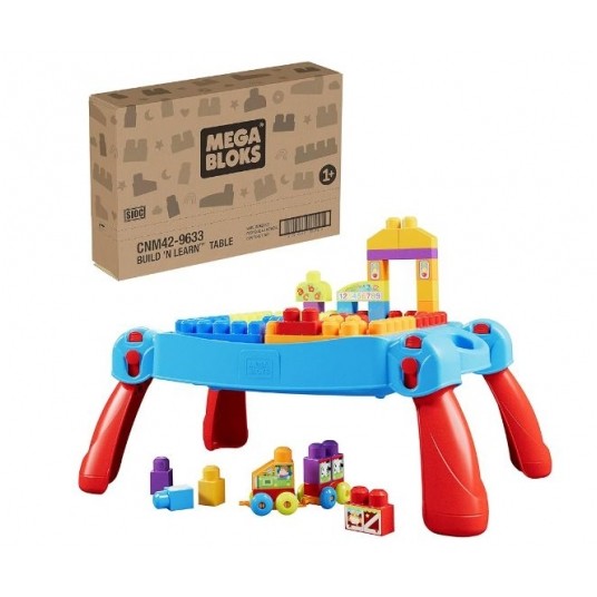 MEGA BLOKS FIRST BUILDERS STOLIK Z KLOCKAMI / -zdjęcie numer 1