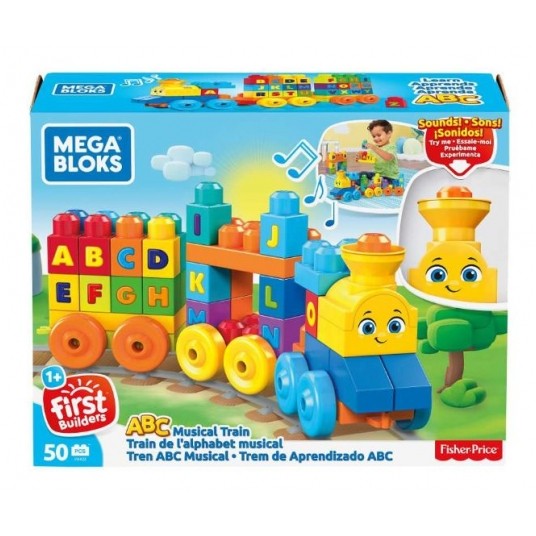 MEGA BLOKS KLOCKI MUZYCZNY POCIĄG ABC /2 -zdjęcie numer 1