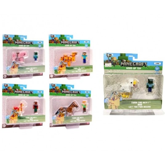 MINECRAFT 3D WIND UP FIGURKA 2 PACK ASST/6 -zdjęcie numer 1