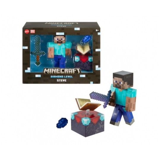 MINECRAFT DIAMOND LEVEL FIGURKA STEVE /3 -zdjęcie numer 1