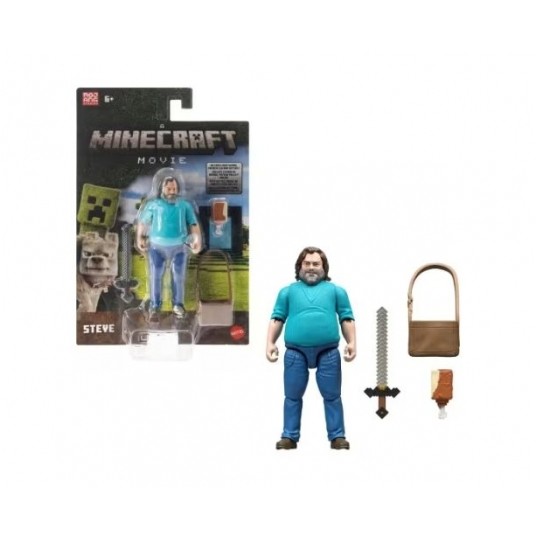 MINECRAFT MOVIE FIGURKA FILMOWA STEVE + AKCESORIA -zdjęcie numer 1