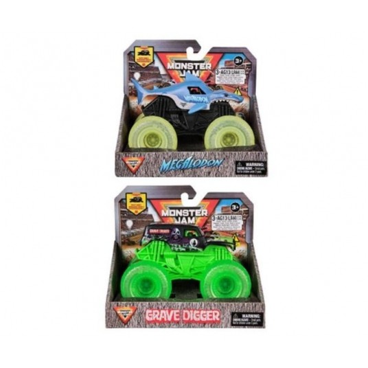 MONSTER JAM GRAVE DIGGER AUTO 1:43 ZE ŚWIATŁEM /6 -zdjęcie numer 1