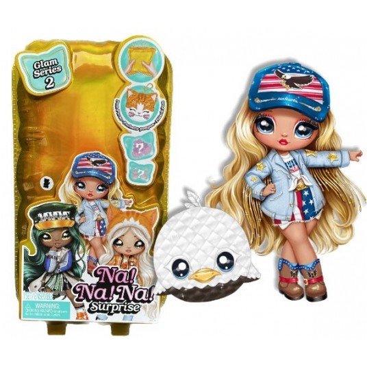 NANANA! SURPRISE 2in1 GLAM DOLL ERIKA FEATHERTON/9 -zdjęcie numer 1