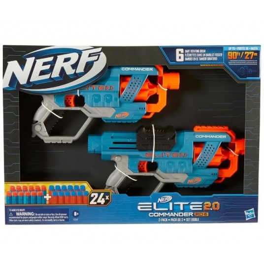 NERF ELITE 2.0 COMMANDER RD-6 2-PACK /5 -zdjęcie numer 1