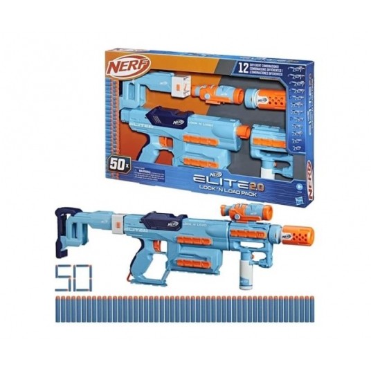 NERF ELITE 2.0 LOCK N LOAD PACK 50 STRZAŁEK /4 -zdjęcie numer 1