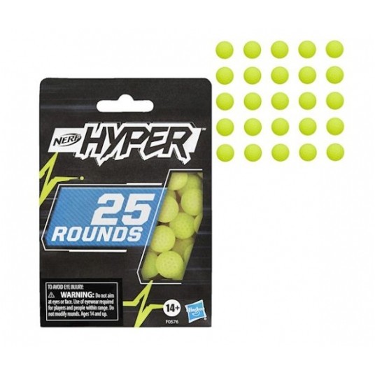 NERF HYPER KULKI 25szt ZESTAW UZUPEŁNIAJĄCY /24 -zdjęcie numer 1