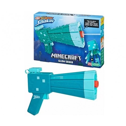 NERF MINECRAFT SUPER SOAKER GLOW SQUID /6 -zdjęcie numer 1