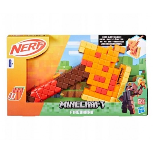 NERF MINECRAFT WYRZUTNIA FIREBRAND TOPÓR /6 -zdjęcie numer 1