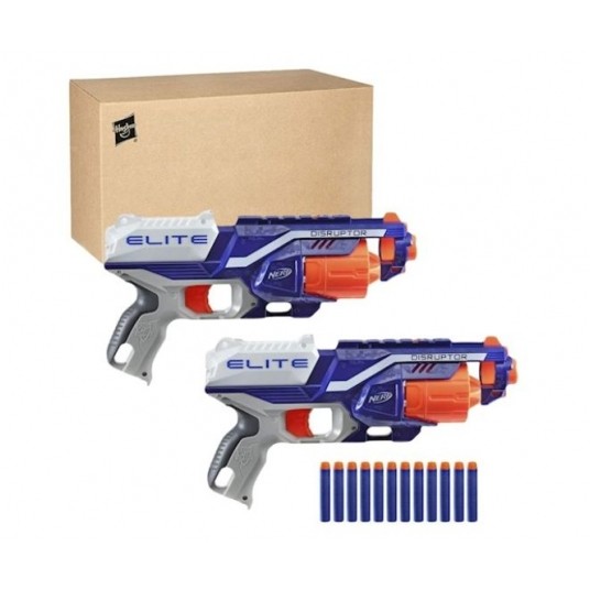 NERF N-STRIKE ELITE DISRUPTOR 2-PACK BROWN BOX /10 -zdjęcie numer 1