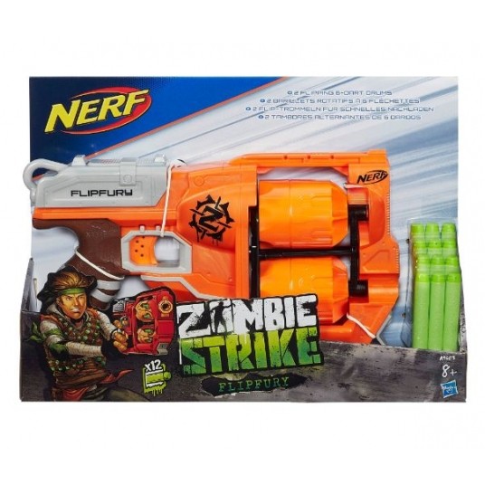 NERF ZOMBIE STRIKE WYRZUTNIA FLIPFURY /3 -zdjęcie numer 1
