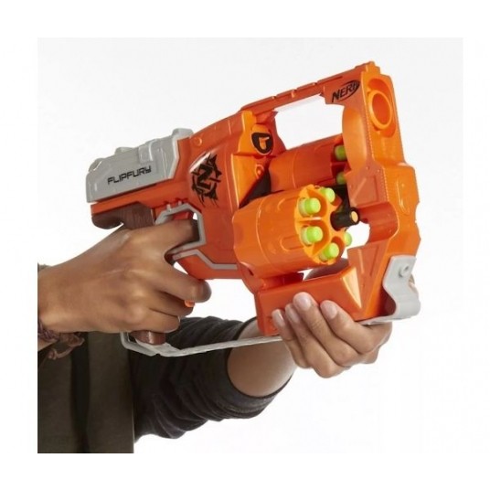 NERF ZOMBIE STRIKE WYRZUTNIA FLIPFURY /3 -zdjęcie numer 2