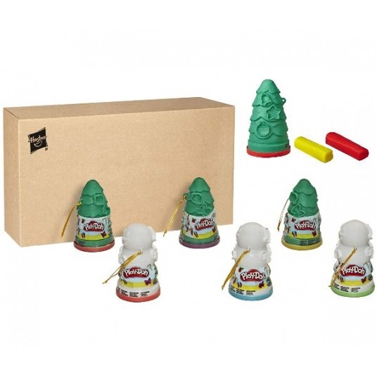 PLD PLAY DOH CIASTOLINA FOREMKI XMAS 6-PACK /8 -zdjęcie numer 1