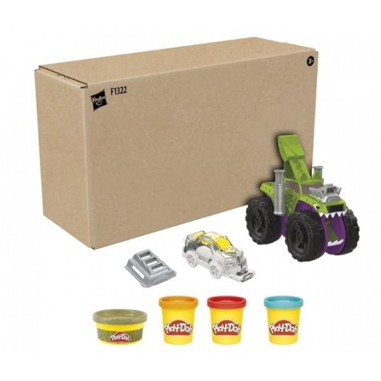 PLD PLAY DOH CIASTOLINA MONSTER TRUCK BROWN BOX -zdjęcie numer 1