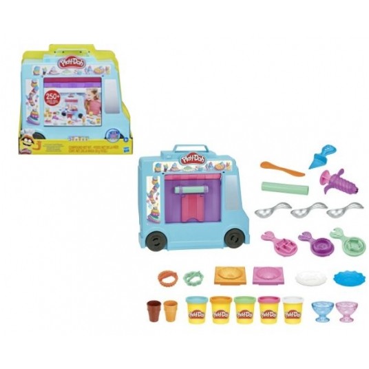 PLD PLAY DOH CIASTOLINA ZESTAW CIĘŻARÓWKA Z LODAMI -zdjęcie numer 1
