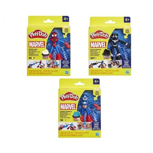 PLD PLAY DOH CIASTOLINA ZESTAW + FIGURKA MARVEL / -zdjęcie numer 1