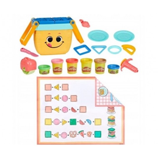 PLD PLAY DOH CIASTOLINA ZESTAW PIKNIK BROWN BOX /6 -zdjęcie numer 1