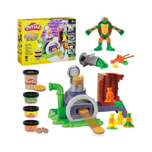PLD PLAY DOH CIASTOLINA ZESTAW PIZZA ŻÓŁWIE NINJA /3 -zdjęcie numer 1