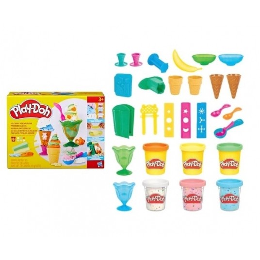 PLD PLAY DOH KITCHEN CREATIONS ICE CREAM LODY /3 -zdjęcie numer 1