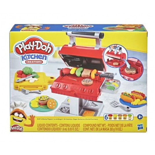 PLD PLAY DOH KITCHEN ZESTAW WIELKIE GRILLOWANIE /3 -zdjęcie numer 1