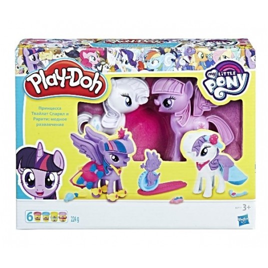 PLD PLAY DOH MLP PONY CIASTOLINA STYLOWE KUCYKI/3 -zdjęcie numer 2